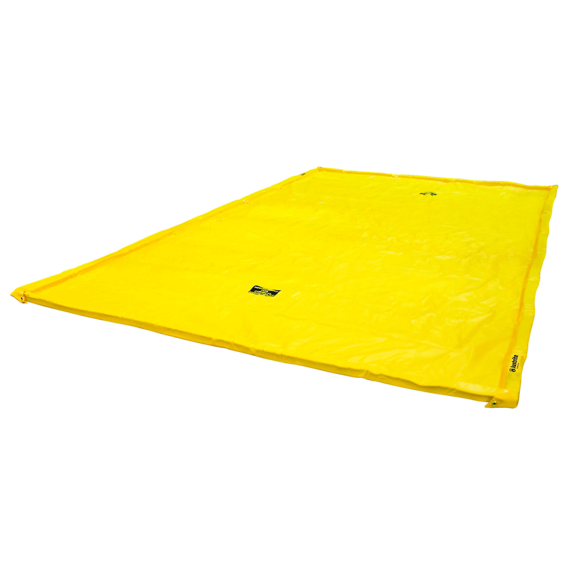 Justrite Maintenance Spill Berm — 10ft. x 18ft. x 2in., 220 Gallon Capacity, Yellow, Model# 28426